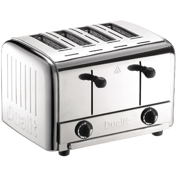 Dualit Cateringtoaster 49900 Edelstahl 4 extra breite Schlitze, DK840