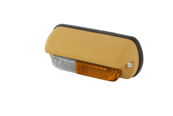 HELLA Blinkleuchte, Halogen, 6/12V, Einbau/geschraubt, Lichtscheibenfarbe: gelb, Stecker: Crimpkontakt, links, 2BE 001 278-011