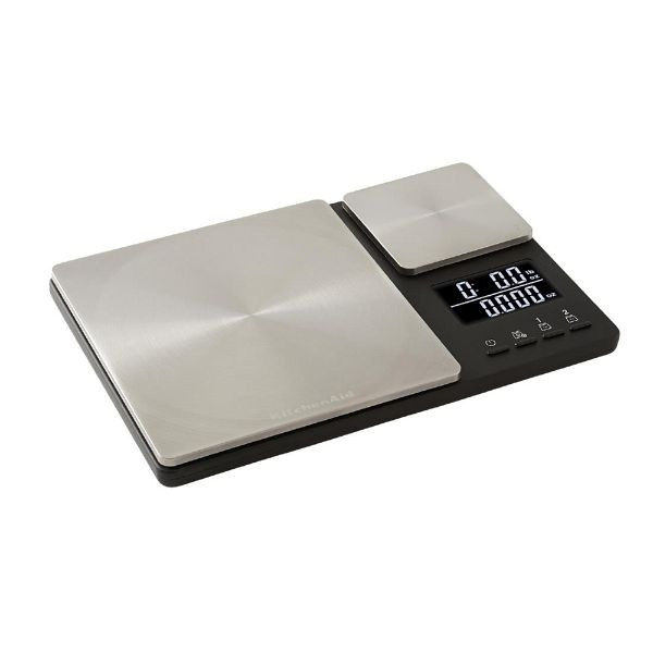 KitchenAid Global Dual Plattform Edelstahl Küchenwaage Schwarz, DX299