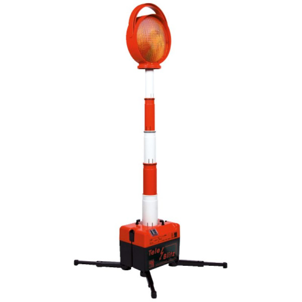 Stein HGS Blitzleuchte -Tele-Blitz- einseitig, mit Teleskopstange, für 4 Blockbatterien, 18492