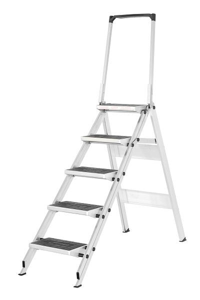 HYMER Sicherheitstreppe mit Bügel, 5 Stufen, Standhöhe 1,15 m, 606105