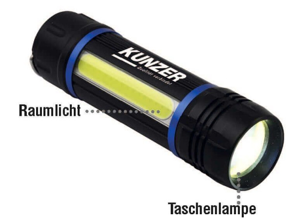 Kunzer Taschenlampe und Raumlicht in einem, 7TLR01