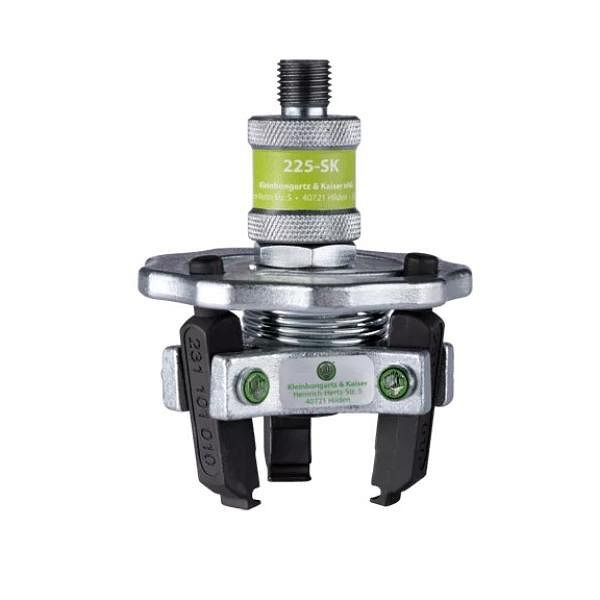 KUKKO 3-armiger Abzieher mit selbstzentrierenden Abziehschenkeln und Gleithammer, bis 65 mm Spannweite und 24 mm Spanntiefe, 225-SK-G