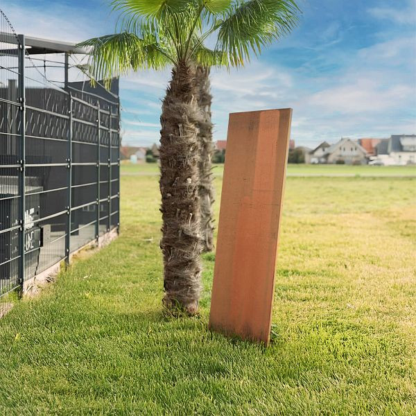 HOME DELUXE Sichtschutz aus Cortenstahl AURA, 148 cm Rostoptik, 71778