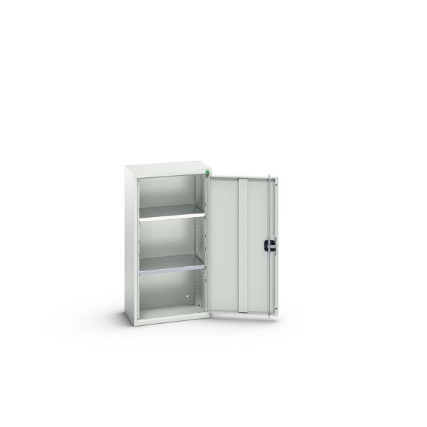 bott verso Flügeltürschrank, mit 2 Fachböden, BxTxH: 525 x 350 x 1000 mm, Lichtgrau / Lichtgrau, 16926014.16