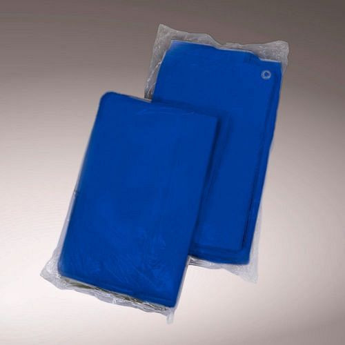 DENIOS Abdeckplane mit Ösen, aus HDPE-Bändchengewebe, 2-seitig beschichtet, blau, 90 g/m², 4 x 6 m, 303716