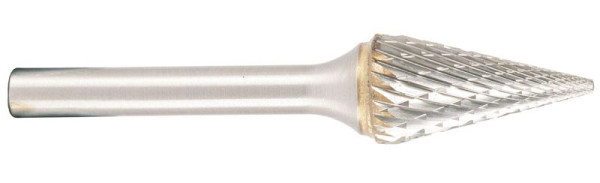 Projahn Hartmetallfräser Form M Spitzkegel 31° d1 16.0 mm, Schaft-Durchmesser 6.0 mm Kreuzverzahnung, 701366160