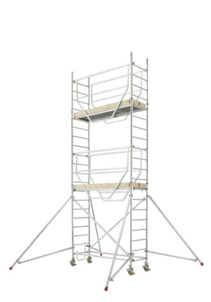 HYMER Fahrgerüst ADVANCED SAFE-T nach DIN EN 1004, Modul 1 + 2 + KIT, Rahmenteilbreite 0,72 m, Bühnenlänge 2,08 m, Reichhöhe 6,25 m, 707506