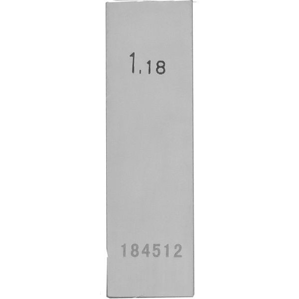 STEINLE Einzel Parallel Endmaß Stahl 1,18 mm, DIN EN ISO 3650 mit Toleranzklasse: 1, 42020030
