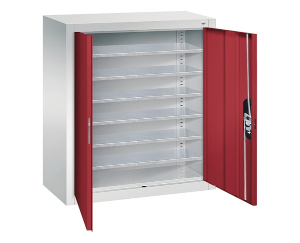 C+P Magazinschrank Serie 13, H830xB700xT300mm, 7035/3003, 134013-20 S10083