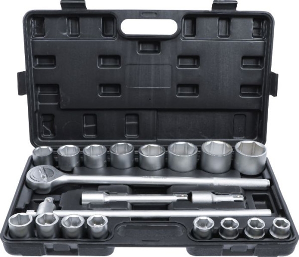 BGS Steckschlüssel-Satz, Antrieb 20 mm (3/4"), SW 19 - 50 mm, 20-teilig, 1202