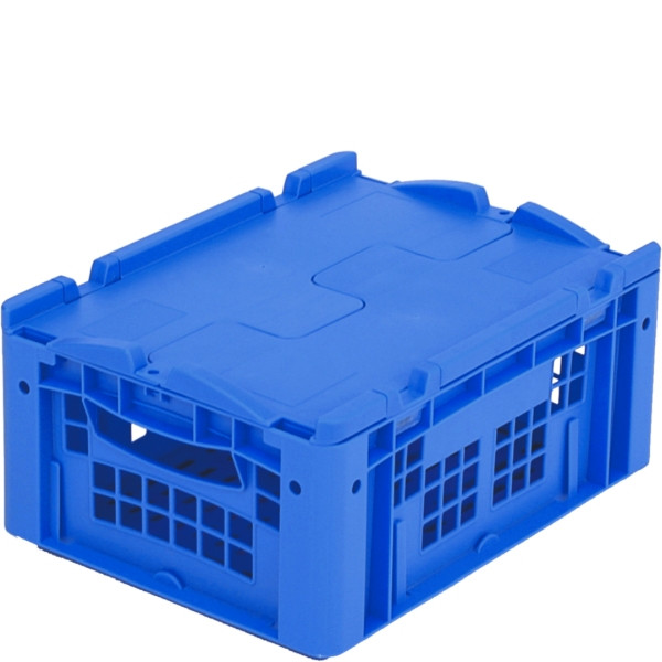 BITO Eurostapelbehälter XL Deckel/Kufe /XLD43173 400x300x170 blau, Deckel Wände durchbrochen, C0292-0057
