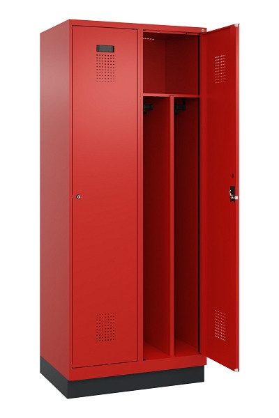 C+P Spind Evolo PLUS, mit Sockel, 2 Abteile, 1950x800x500mm, 3020/3020, Verschluss Zylinderschloss, 049020-22F S10052