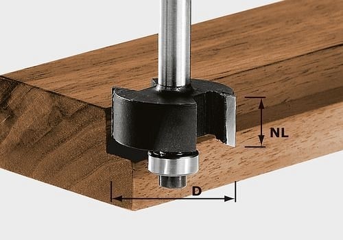 Festool Falzfräser HW S8 D31,7/NL 12,7, 491022