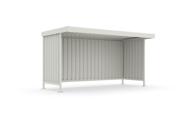 WSM Überdachung Modell Leipzig L 14 - GE komplett RAL 9002, 102002087