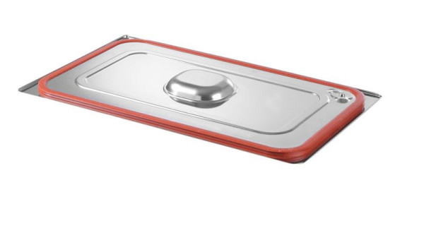 Hendi Gastronorm-Deckel mit Silikonrand, 265 mm, GN 1/4, 802649
