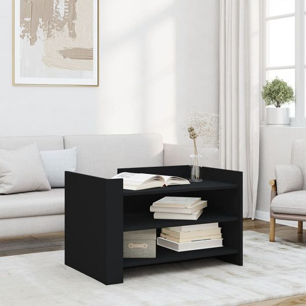 vidaXL Couchtisch Schwarz 80x50x50 cm Holzwerkstoff, 848340