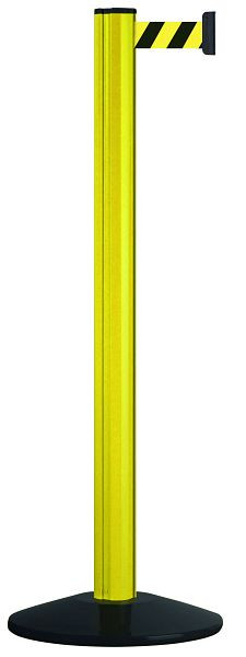 Via Guide Aluminium-Gurtpfosten CLASSIC SAFETY in Gelb, Gurt in gelb/schwarz, 14-ADW-311