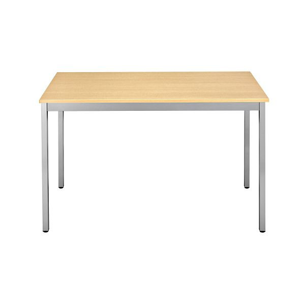 Bisley Mehrzwecktisch, Breite 1200 mm, Tiefe 600 mm, 25mm Tischstärke, 300 aluminium x BC buche, MTC251206BC300