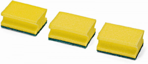 Nölle Topfreiniger mit Scheuervlies 3er-Pack, 9 x 7 x 4,5 cm, PE-Schaum/Vlies, VE: 10 Stück, 758893