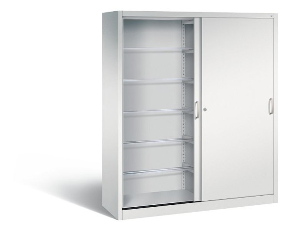 C+P Schiebetürenschrank Acurado, H1950xB1600xT500mm, Farbe: Lichtgrau, Bügelgriff, 2150-60 S10011