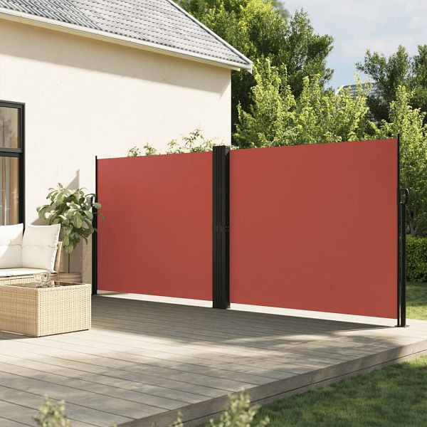 vidaXL Seitenmarkise Ausziehbar Terrakottarot 160x600 cm, 4004633