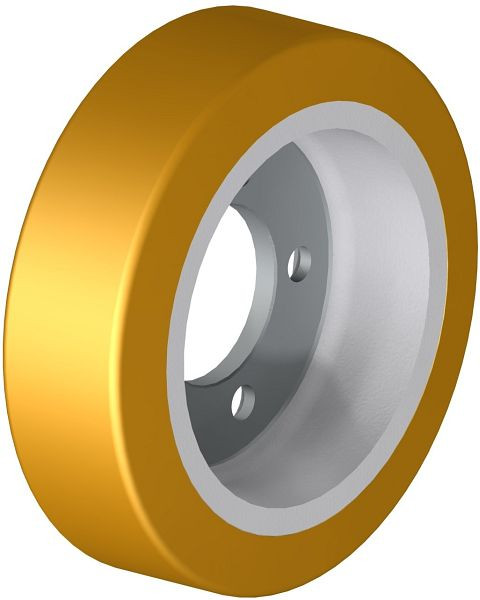 Blickle RTH 250x75/80-5 Rad aus Blickle Extrathane®, Hellbraun, 462986