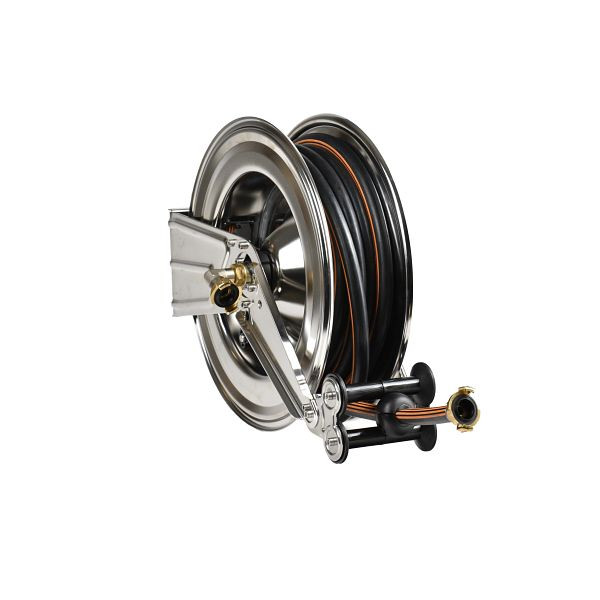 Ebinger Schlauchaufroller OSM 410, Gehäuse aus Stahl, Medium: Heißwasser, 15 m, ID: 5/8", 1.414.106