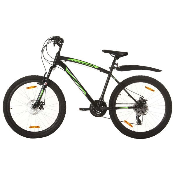 vidaXL Mountainbike 21 Gang 26 Zoll Rad 46 cm Schwarz, 3067227, 8720286318232