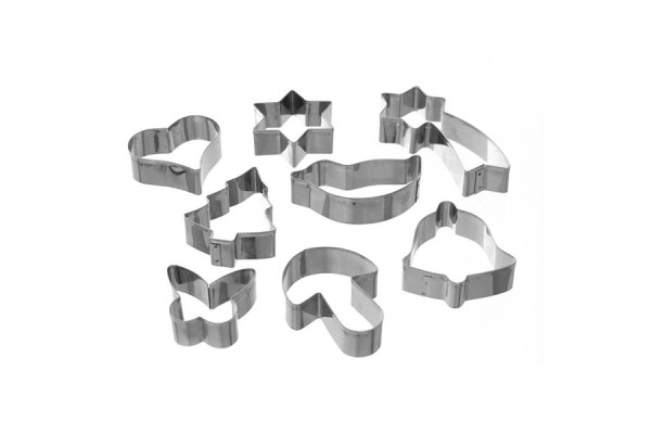 Schneider Weihnachtsausstecher 8-teilig Edelstahl, glatt, verschiedene Motive, 199167