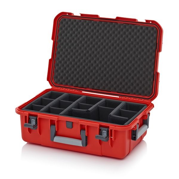 Auer Schutzkoffer Pro, Blutorange, ohne Schloss, Polstereinlage T, CP G 6422 B5-2002