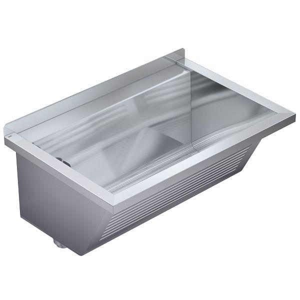 KWC Waschtrog, Sirius, Chromstahl, 750x354x500 mm, Ablauf links, 2030045759