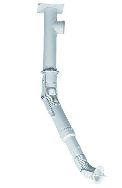 asecos Quellenabsaugung Stahlblech glatt beschichtet 75 mm, Länge 1500 mm, 10158