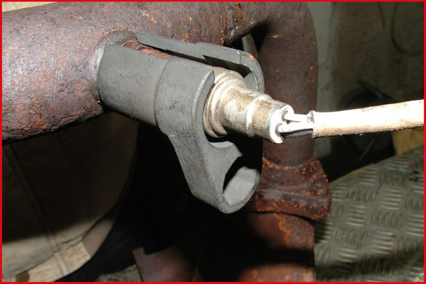 KS Tools 1/2'' Lambdasonden Stecknuss, geschlitzt, 6-kant, 22 mm, 150.2125