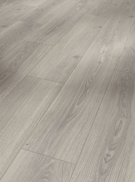 Parador Laminat Hydron 600 Eiche Studioline lichtgrau Naturmattstruktur 4-seitige V-Fuge, VE: 6 Stück, 1744814