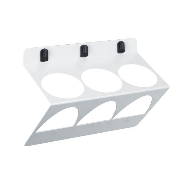 bott perfo Rundhalter schräg mit 3 Aufnahmen D 68 BxTxH: 225x100x165 mm, RAL 7035, 14021055.16V