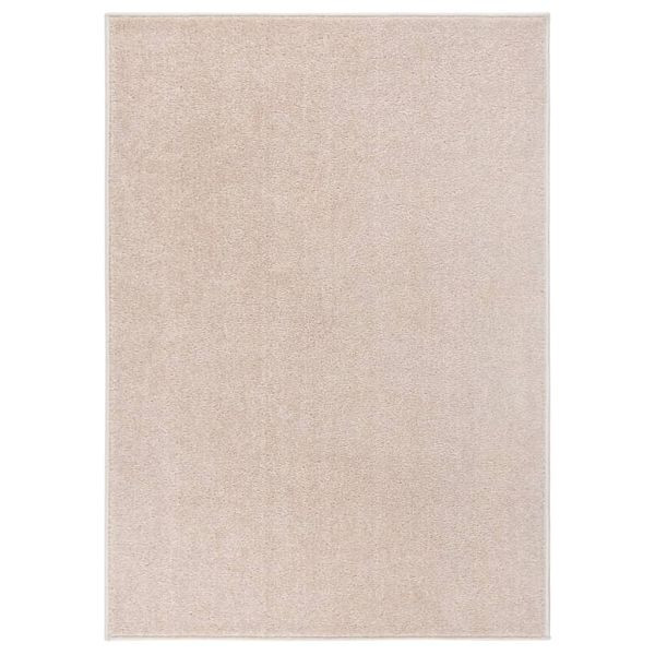vidaXL Teppich Kurzflor 240x340 cm Dunkelbeige, Material: 100% PP, 340343