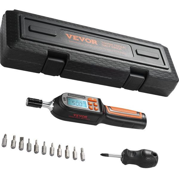VEVOR Digitaler Drehmomentschraubendreher, 1/4 Zoll, Bereich 2,65–70,67 Zoll/lb mit 0,01-Nm-Schritten, NJLSDSXK26670HHEWV0
