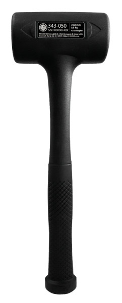 KUKKO Rückschlagfreier Schonhammer, Durchmesser: 50 mm, Gesamtabmessung Länge: 320 mm, VE: 12 Stück, 343-050