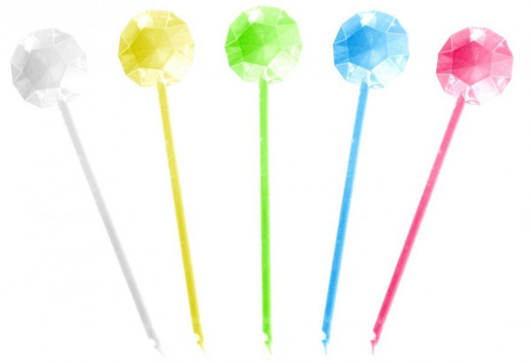 FM Professional Partypicker Diamant 10 cm Kunststoff, VE: 100 Stück, 50429
