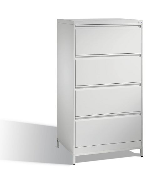 C+P Hängeregistraturschrank Acurado, H1357xB787xT590mm, Farbe: Lichtgrau, Griffleiste, 12934-312 S10102