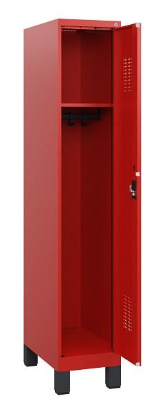 C+P Spind Evolo PLUS, Füße, 1 Abteil, 1630x300x500mm, 3020/3020, Zylinderschloss, 0490105-10 S10052