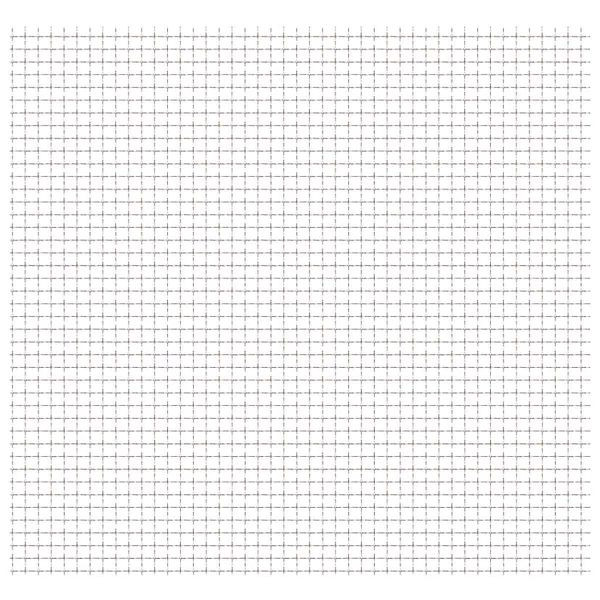 vidaXL Wellengitter Edelstahl 100x85 cm 11x11x2 mm, 142287