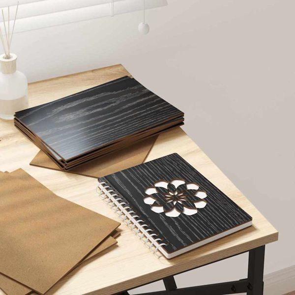 vidaXL Dekoplatten 150 pcs Schwarz Eichen-Optik 21 x 30 x 0.3 cm, 885564