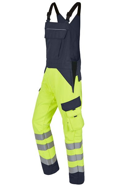 ROFA Latzhose Damen 4552782, Größe D40, Farbe 354-leuchtgelb-marine, 4552782-354-D40