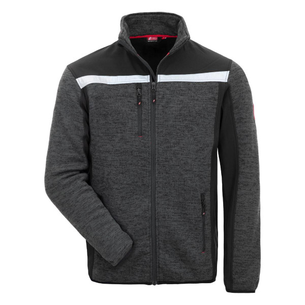 NITRAS MOTION TEX PLUS, Strick-Softshelljacke, Größe: 4XL, Farbe: schwarz, VE: 10 Stück, 7190-4XL