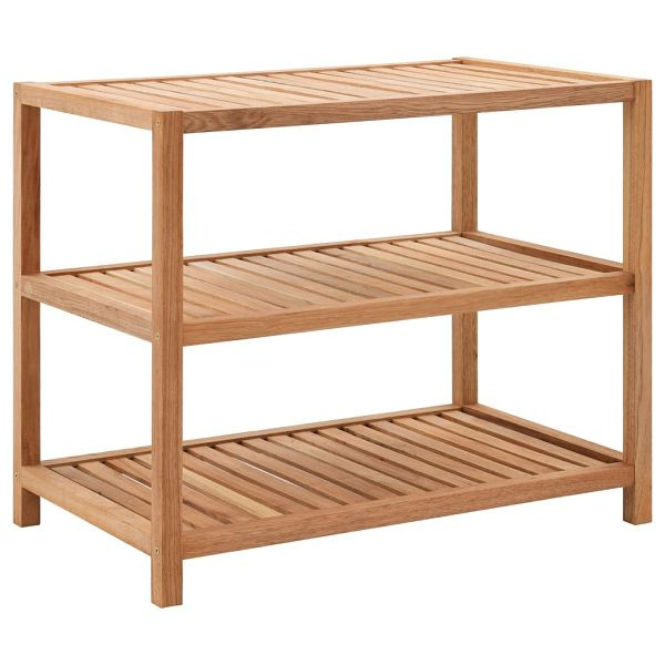 vidaXL Badregal Massivholz Walnuss 65x40x55 cm, Material: Massives Walnussholz, 247606