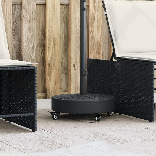 vidaXL Sonnenschirmständer mit Rollen für Ø38/48 mm Mast 27 kg Rund, 4007985