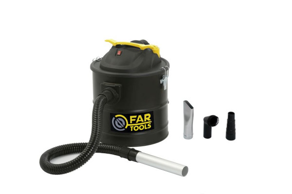 Fartools Aschesauger 1000 W für Pelletöfen mit Metallbehälter und Patronenfilter, APG 15, 101083