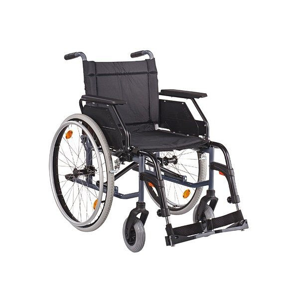 WERO Faltrollstuhl anthrazit bis 140 kg belastbar, 270003